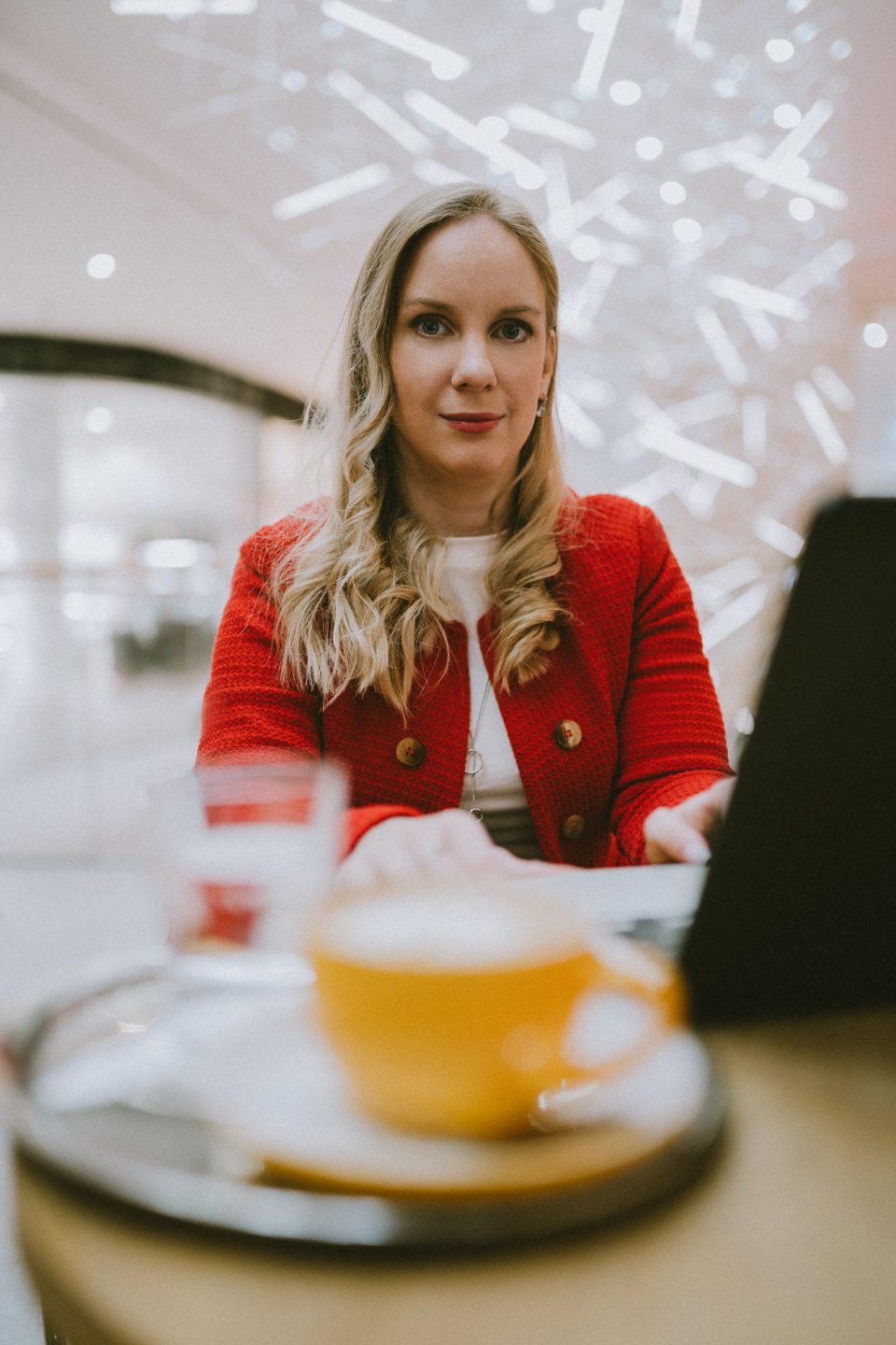 Petra Kolberová pri práci