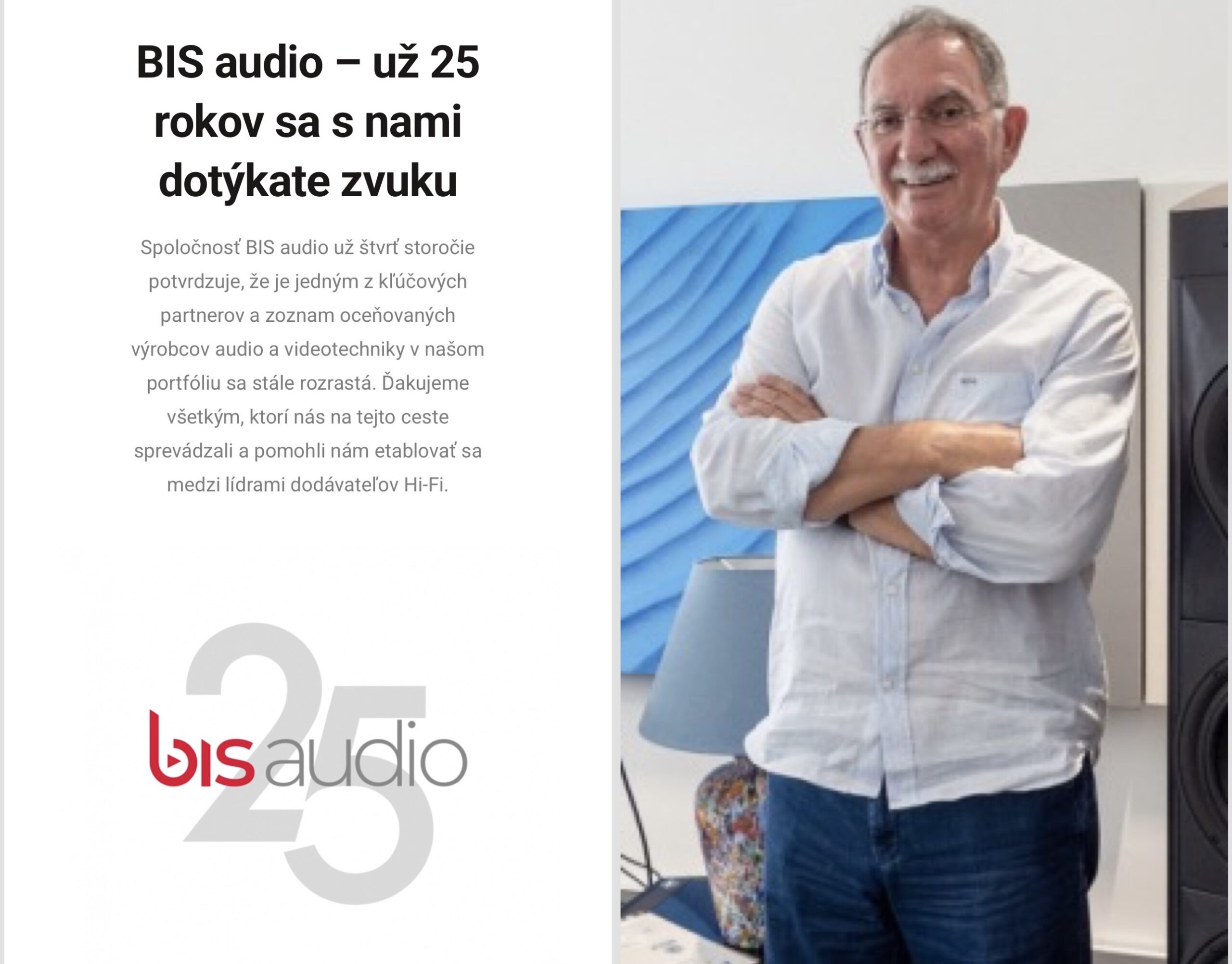 BIS audio oslavuje 25. výročie